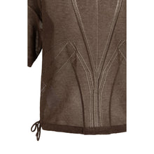 Load image into Gallery viewer, YAYA 01-000603-607 Open Knit Top with Ajour Pattern and Tie Details