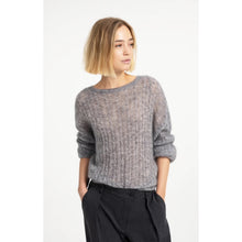 Load image into Gallery viewer, YAYA 01-000628-609 Oversized Cable Sweater with Boat Neckline
