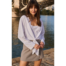 Load image into Gallery viewer, YAYA 01-201231-607 Knotted Blouse with Matching Sleeveless Top