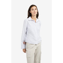 Load image into Gallery viewer, YAYA 01-201203-602 Fitted Blouse with Side Drawstrings
