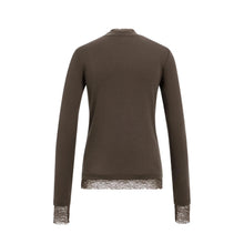Load image into Gallery viewer, YAYA 01-709422-609 Long Sleeve Top With Lace Details