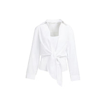 Load image into Gallery viewer, YAYA 01-201231-607 Knotted Blouse with Matching Sleeveless Top