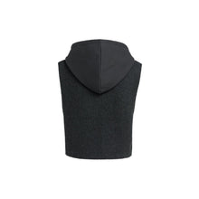 Load image into Gallery viewer, YAYA 01-000642-609 Sleeveless Knitted Top with Jersey Hood