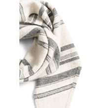 Load image into Gallery viewer, YAYA 03-510025-610 Knitted Triangle Scarf with Stripes