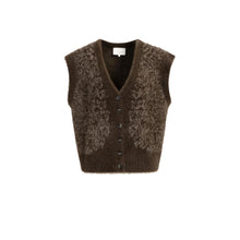 Load image into Gallery viewer, YAYA 01-010186-610 Fluffy Knit Vest with Pattern