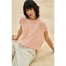 Load image into Gallery viewer, YAYA 01-000580-604 Knitted Top With Short Sleeves