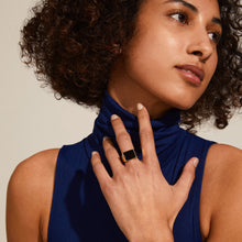 Load image into Gallery viewer, Pilgrim ECRU Square Signet Ring