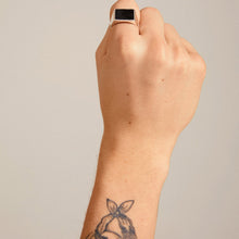 Load image into Gallery viewer, Pilgrim ECRU Square Signet Ring
