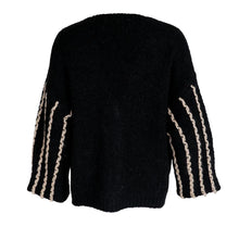 Load image into Gallery viewer, Black Colour AUGUSTA Knit Cardigan
