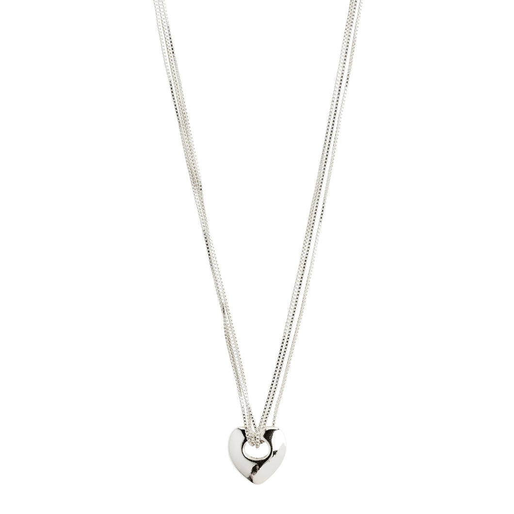 Pilgrim WAVE Heart Necklace