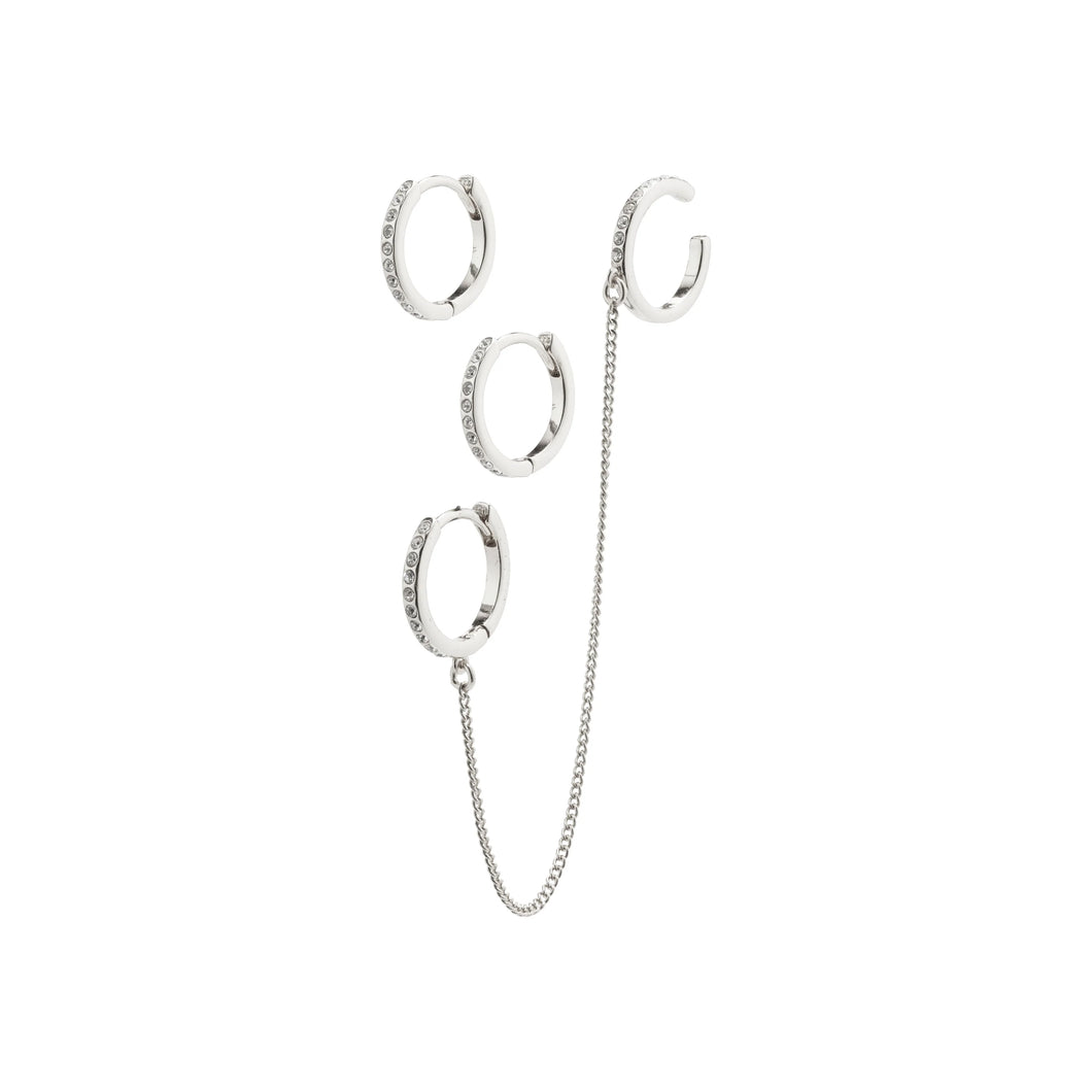 Pilgrim BLOSSOM Hoops And Cuff 2 - In - 1 Set