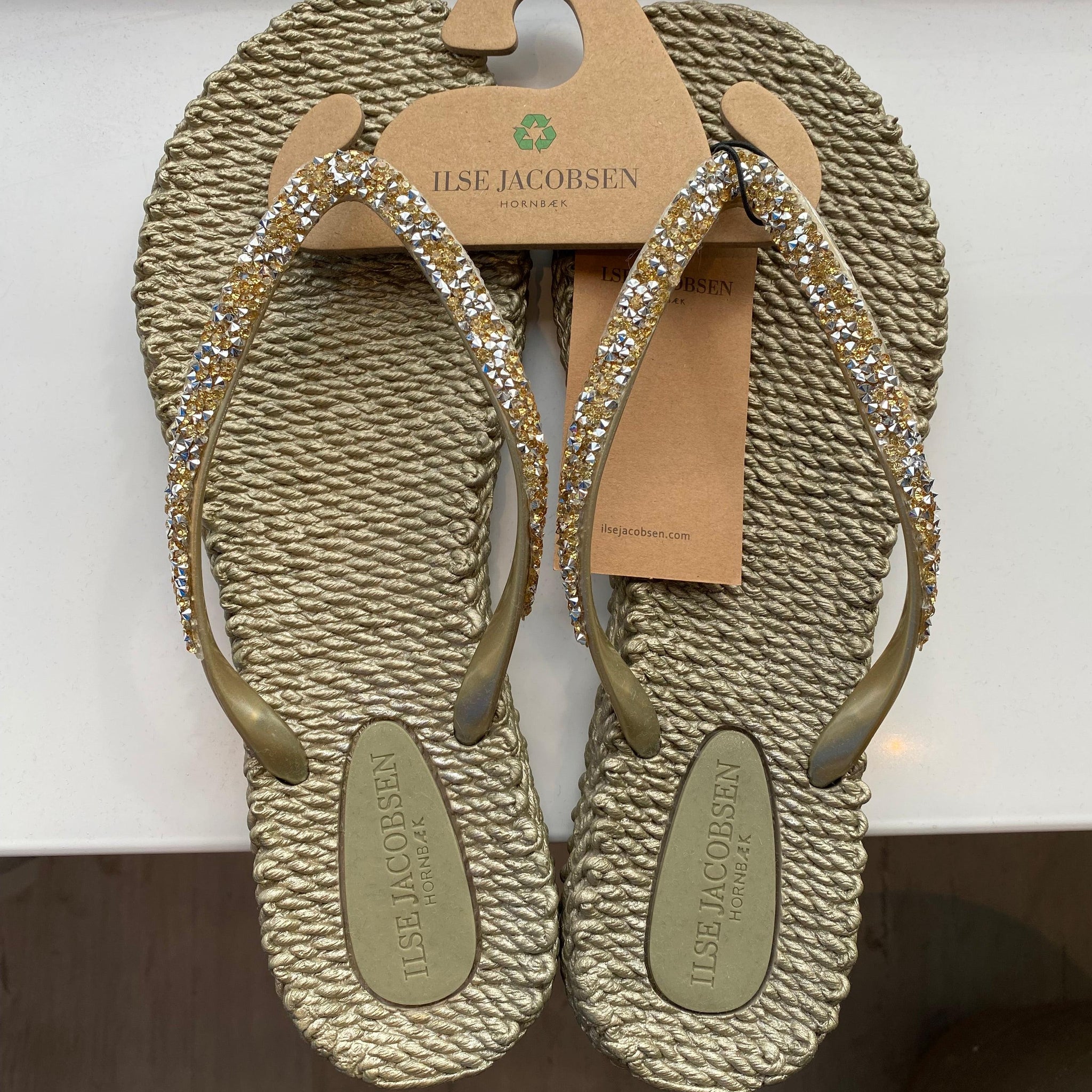 Ilse Jacobsen Cheerful Rhinestone Flip Flops – Precious at whalley