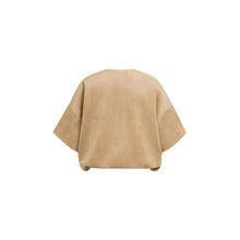 Load image into Gallery viewer, YAYA 01-009081-608 Oversized Suedine Jacket with Short Sleeves
