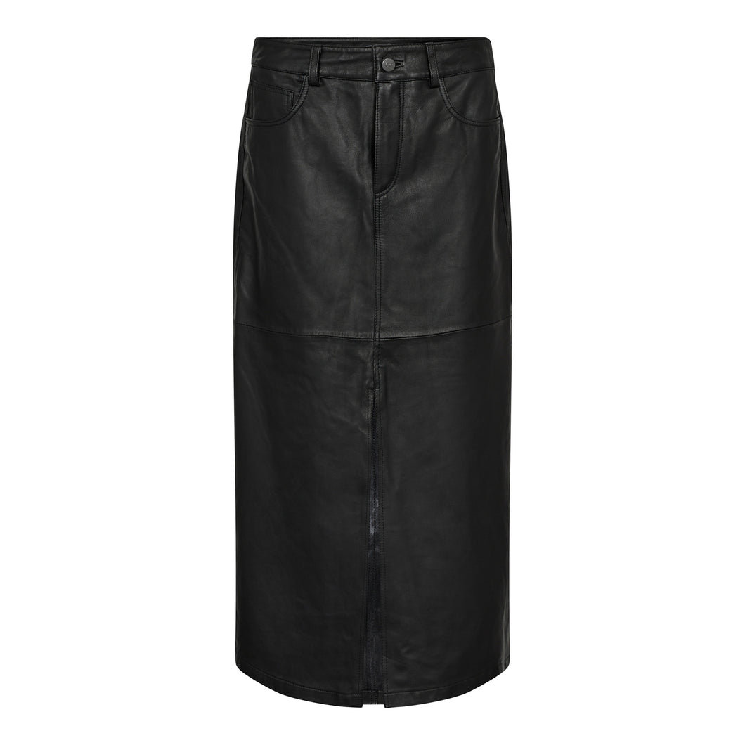 Co Couture PHEOBE Leather Slit skirt