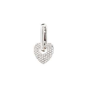 Pilgrim Crystal Heart Charm