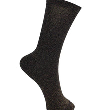 Load image into Gallery viewer, Black Colour LUREX Socks
