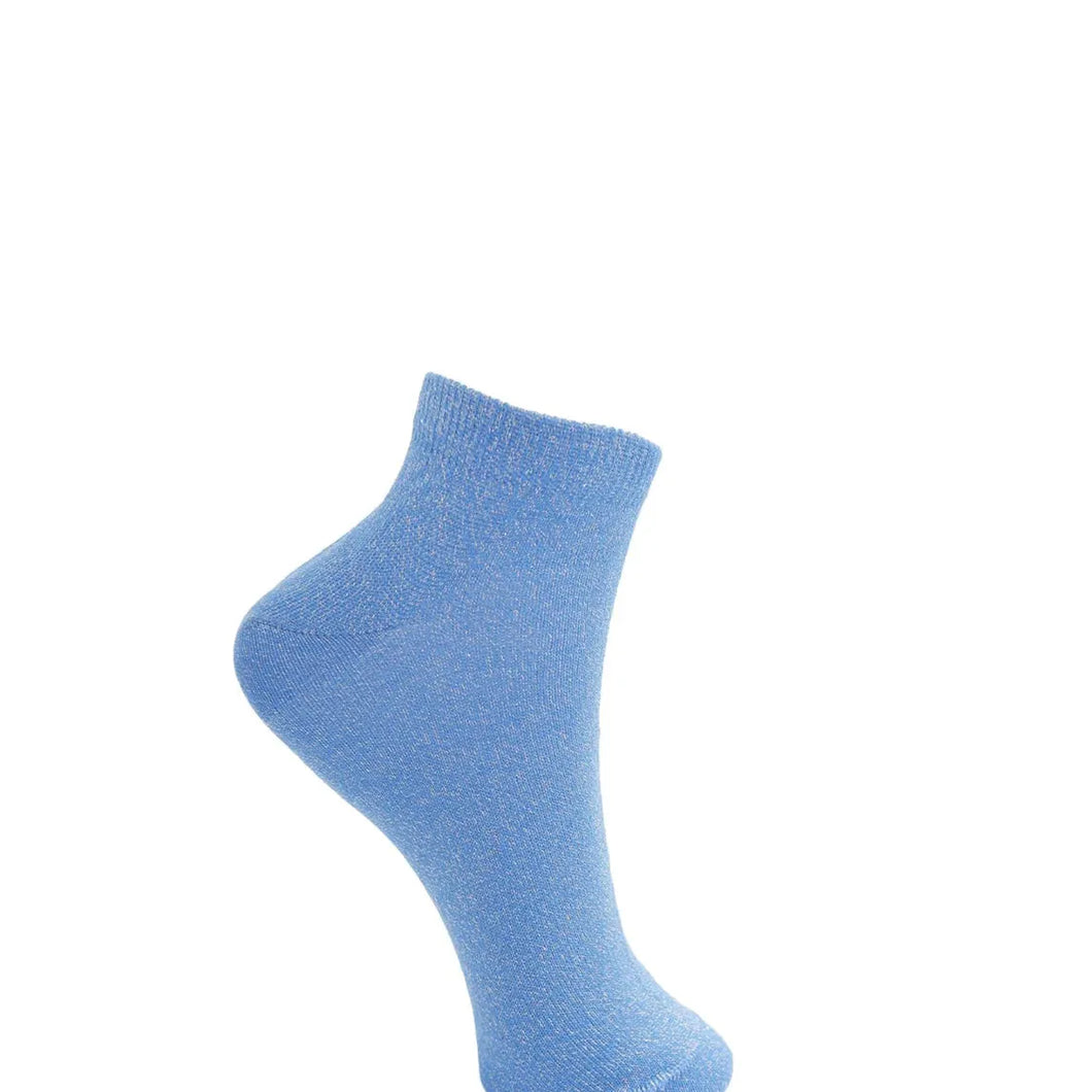 Black Colour Ankle Glitter Sock