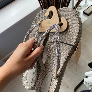 Ilse Jacobsen Cheerful Rhinestone Flip Flops