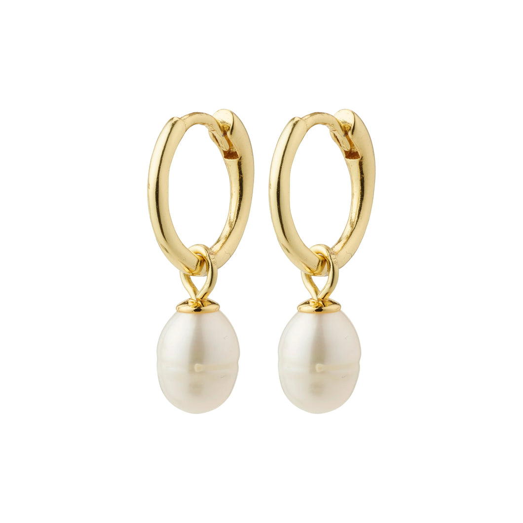 Pilgrim Berthe Pearl Hoop Earrings