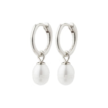 Load image into Gallery viewer, Pilgrim Berthe Pearl Hoop Earrings
