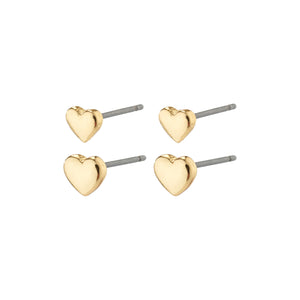 Pilgrim AFRODITTE Heart Earrings 2-In-1 Set