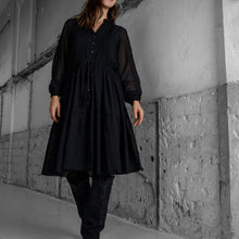 Load image into Gallery viewer, Black Colour ZIGGA Rose Short Dress

