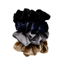 Load image into Gallery viewer, Black Colour CORINNE Scrunchie
