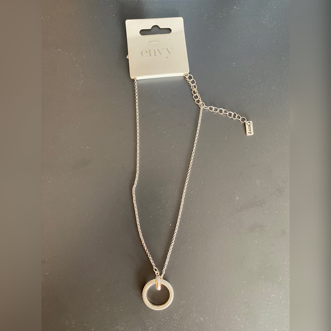 ENVY Crystal Hoop Necklace
