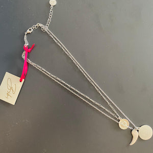 Bibi Bijoux Celestial Feather Layered Necklace