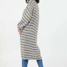 Load image into Gallery viewer, Suzy D Flo Knit Striped Long Cardigan
