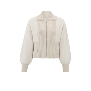 YAYA 010090-501 Knitted Bomber Jacket