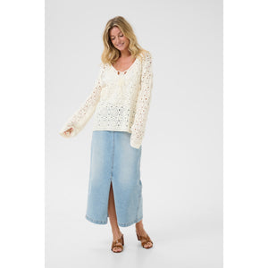 Cream Rusti Knit Blouse