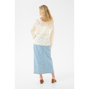 Cream Rusti Knit Blouse