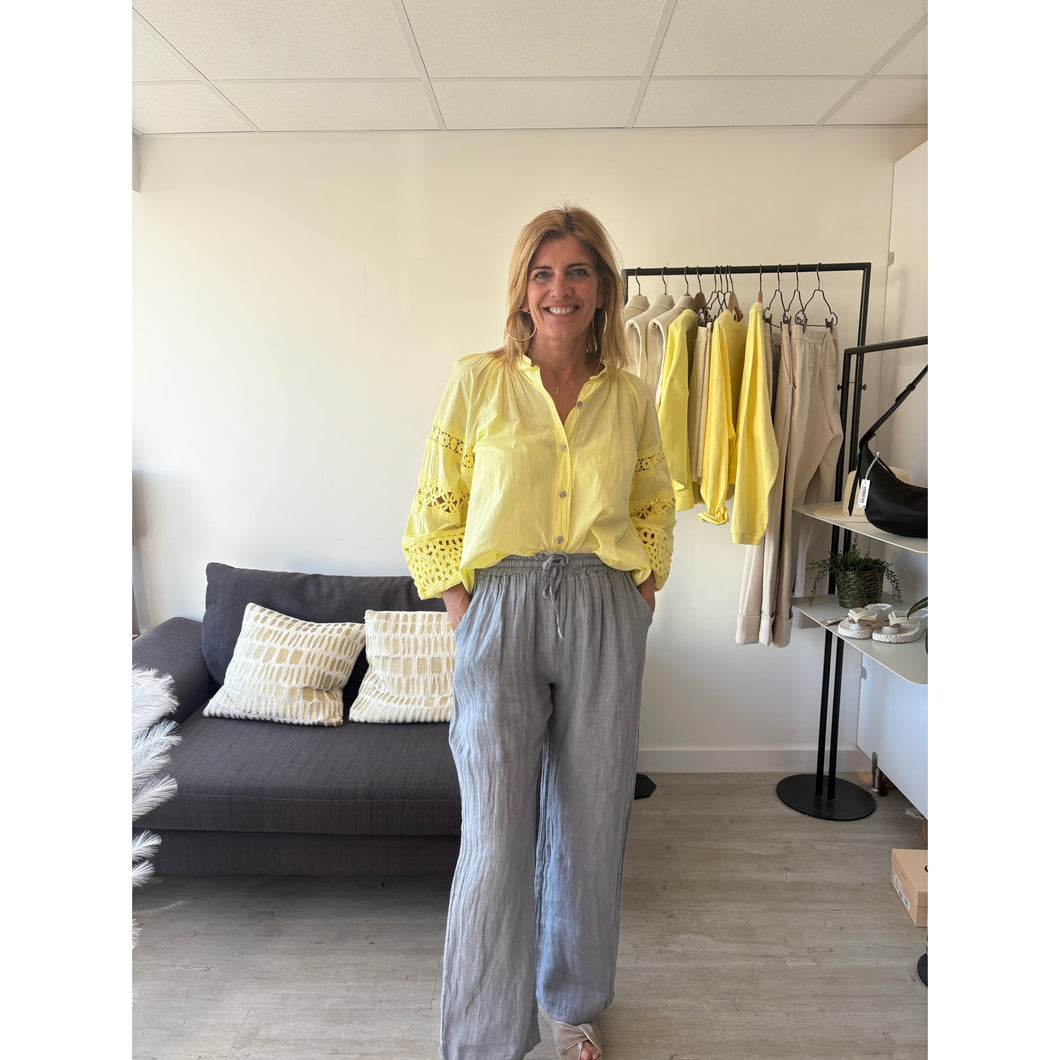 On Trend Lina Broderie Anglaise Shirt