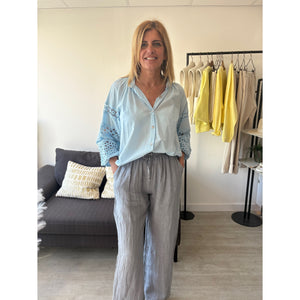 On Trend Lina Broderie Anglaise Shirt