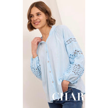 Load image into Gallery viewer, On Trend Lina Broderie Anglaise Shirt
