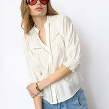 Load image into Gallery viewer, Co Couture CallumCC Lace Puff V Shirt
