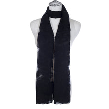 Load image into Gallery viewer, Park Lane 1201 Black Sheer Scarf
