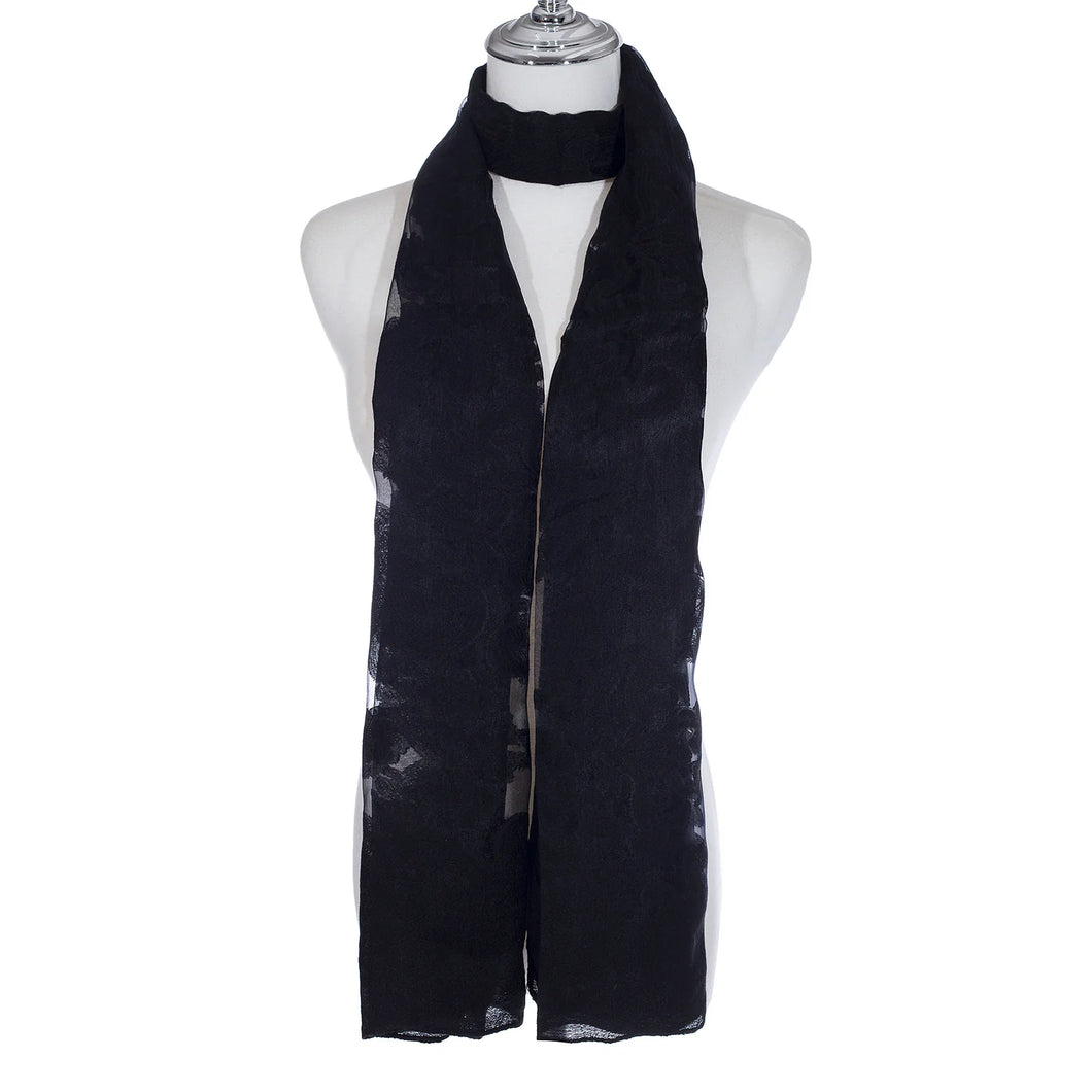 Park Lane 1201 Black Sheer Scarf