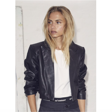 Load image into Gallery viewer, Co Couture PHEOBECC Leather Crop Blazer
