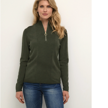 Load image into Gallery viewer, Cream CRDELA High Neck Pullover
