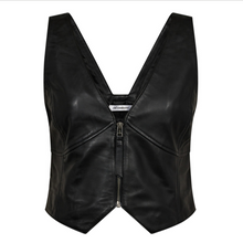 Load image into Gallery viewer, Co Couture Phoebe Leather Zip Vest
