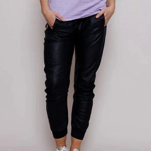 Suzy D Faux Leather Ultimate Joggers