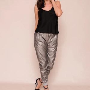 Suzy D Faux Leather Ultimate Joggers