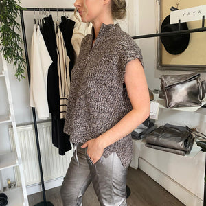 Co Couture ROW Melange Zip Vest