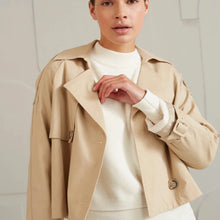 Load image into Gallery viewer, YAYA 001024-402 Cropped Trench Coat
