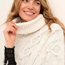 Load image into Gallery viewer, Cream PIA Knit Poncho
