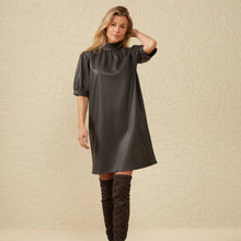 Load image into Gallery viewer, YAYA 609096-310 Faux Leather Dress
