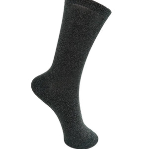 Black Colour Lurex Socks