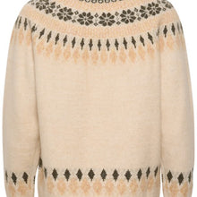 Load image into Gallery viewer, Cream CHERRY Knit Pullover
